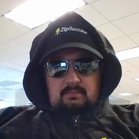 A picture of myself during my first week at ZipRecruiter.